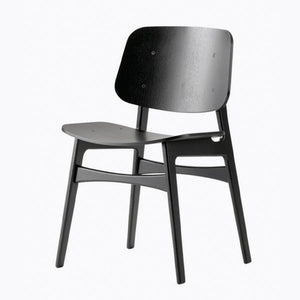 Søborg stol i svartbetsad ek
