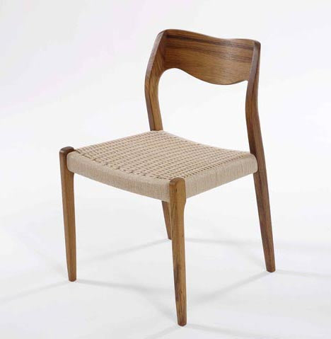 JL Möller Chair No 71 i valnöt 